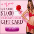 $1,000 Victoria’s Secret Holiday Gift Card