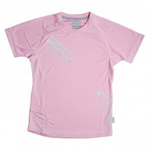 Girls Race Performance Tee Pink