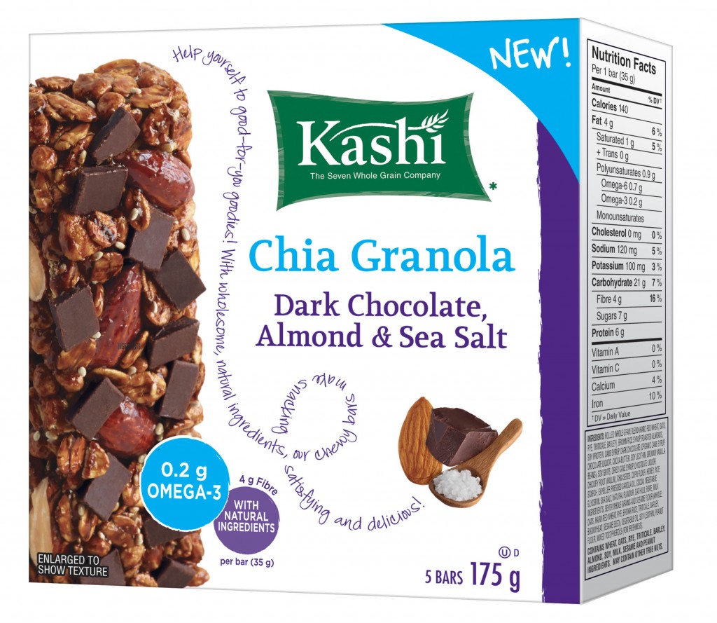 Kashi Chia Granola Bars Dark Chocolate Almond Sea Salt