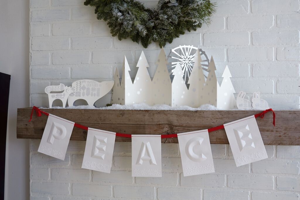 Embossed Peace Banner