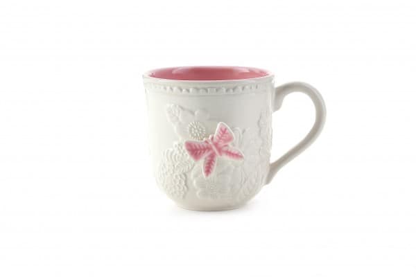 Embossed 15 oz. ceramic mug