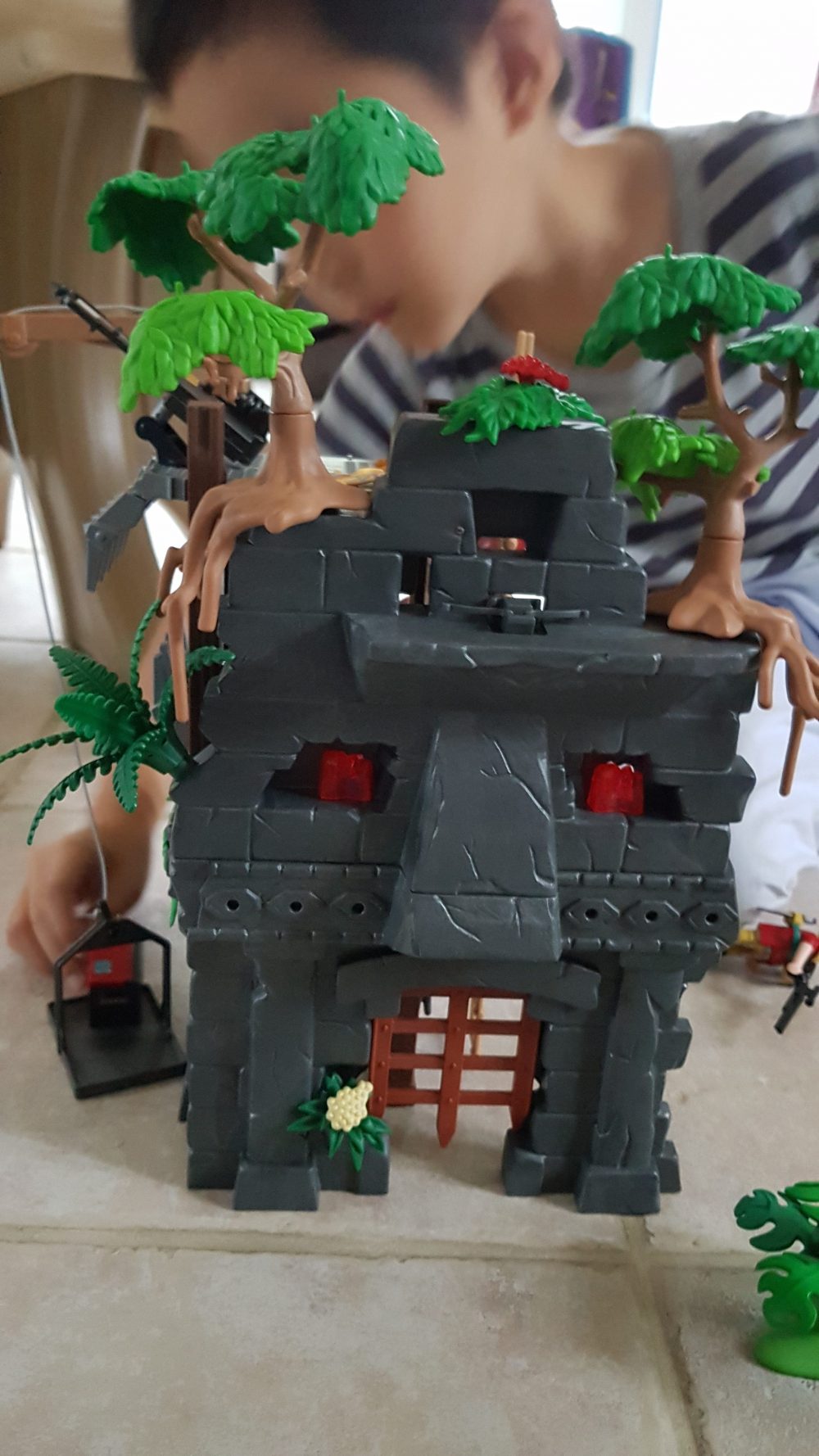 playmobil hidden temple with t-rex