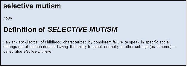 selective mutisum definition