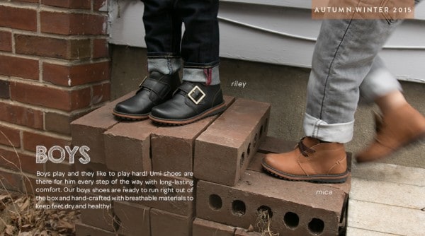 Umi shoes AW 2015 sneak peek boys