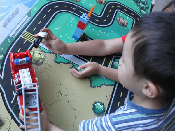 lego duplo fire truck