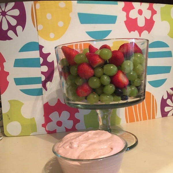 Rhubarb Strawberry Fruit Dip