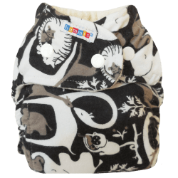 Bummis Flannel Fitted Organic Cotton Diaper