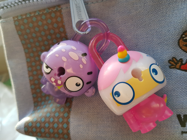 Hasbro Lock Stars on backpack