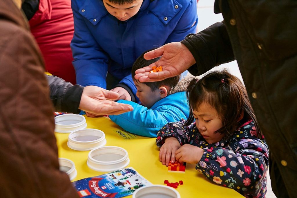 Lego Mural Toy Mountain Campaign