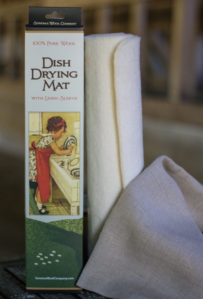 sonoma wool dish drying mat