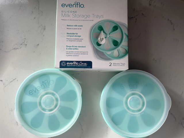 evenflo milk storage trays